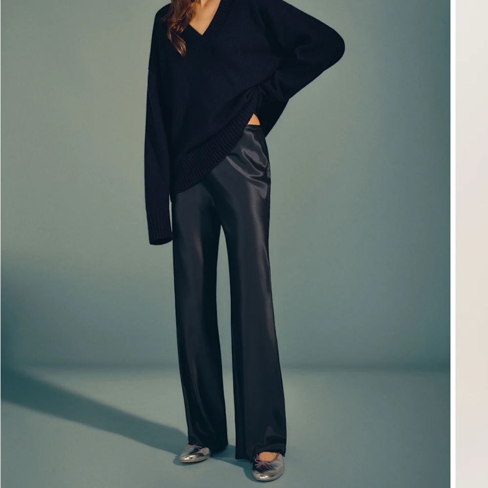 Reformation Satin Gale Pants (L)